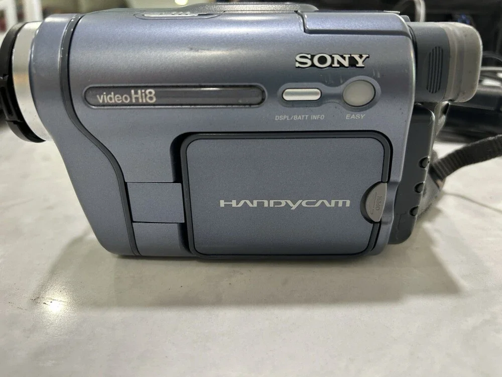 Sony Handycam CCD-TRV128 Hi8 Camcorder Video Camera With Charger, Cords And Box